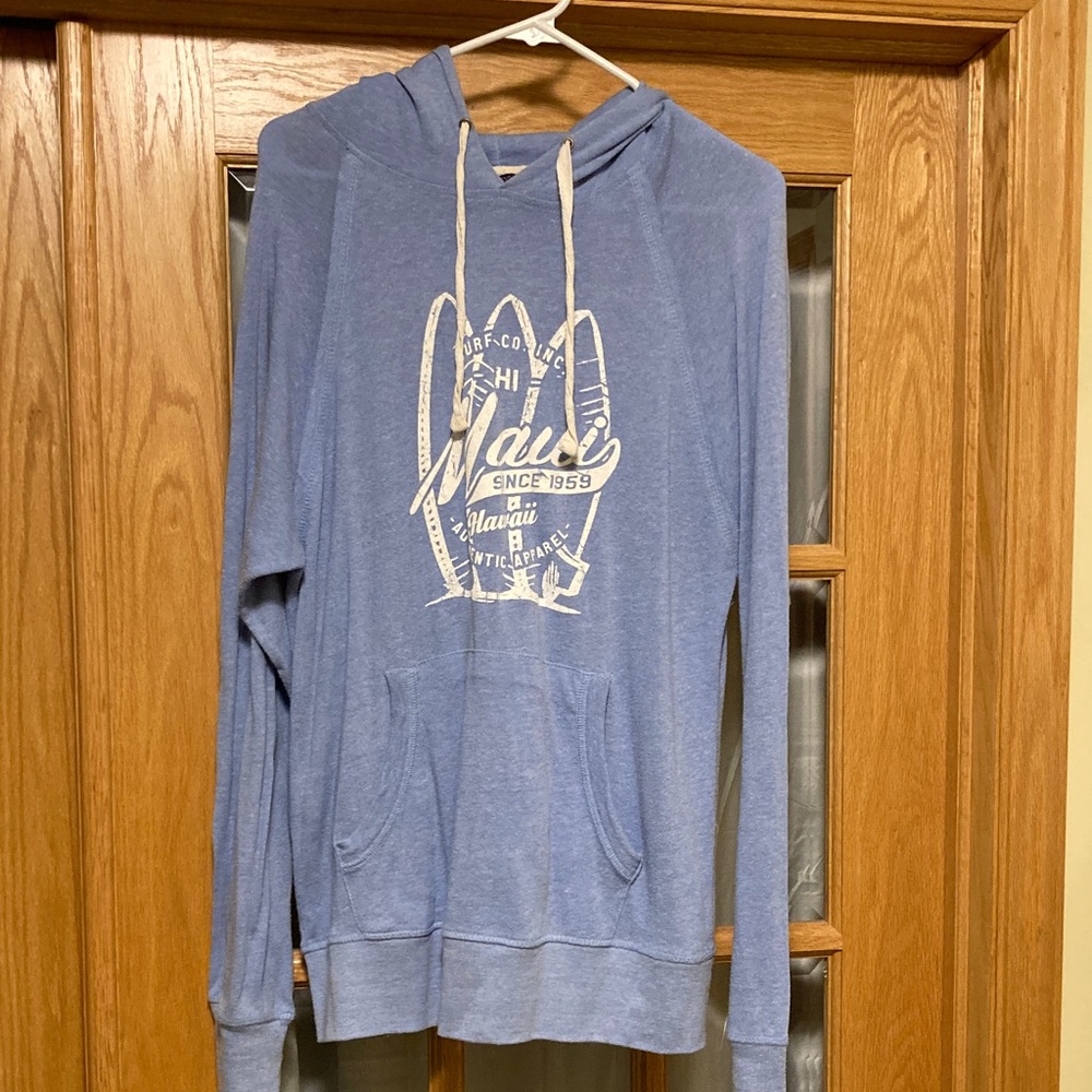 MV Sport Light Blue Graphic Hoodie